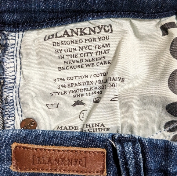 SOLD Blank NYC Skinny Classique Skinny Jeans Sz 26 - Picture 3 of 4